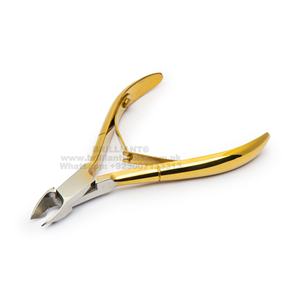 Ensemble de manucure et de pédicure professionnel pince à cuticules lisse Super fine avec dissolvant de callosités de la peau à Double ressort - Product Image 2