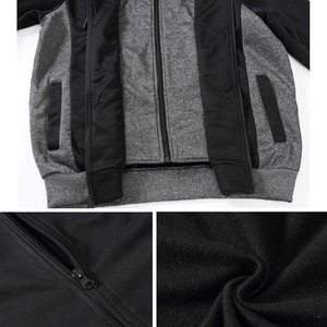 Expédition rapide, sweats à capuche à manches longues surdimensionnés à fermeture éclair à double couche pour adultes, 100% coton, prix bas, impression numérique intégrée - Product Image 6