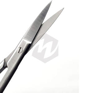 Tijeras de disección operativas de acero inoxidable de alta calidad, instrumentos médicos manuales de potencia con revestimiento negro dorado curvo recto - Product Image 6