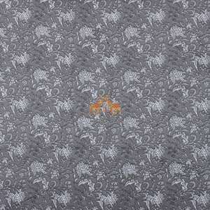 Última Colección de Vestidos y Camisas para Mujer, Estampado Floral Gris Ligero en Tela de Algodón Suave, Tela para Cortinas - Product Image 4