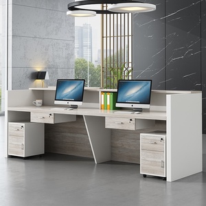 Modern Solid Surface Commercial <b>Reception</b> Desk Office Front <b>Counter</b> Table Mall Supermarket Hotel Hospital <b>Reception</b> <b>Counter</b> Furn - Product Image 4