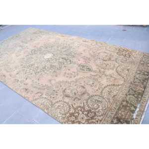 Tapis de 6,7 x 12,5 pieds, tapis turc vintage, tapis persan brun - Product Image 4