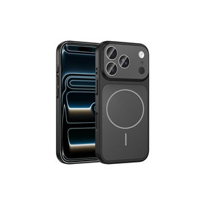 Funda Magnética de Silicona Líquida Negra Premium M-Safe para iPhone 17 Pro Plus con Protección de Cámara y Cubierta Antigolpes - Product Image 1