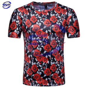 Camiseta de hombre de alta calidad Ligero y de secado rápido Nuevo diseño de moda con sublimación impresa Hecho de poliéster/algodón - Product Image 1