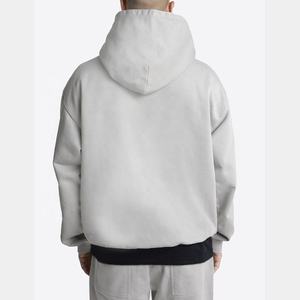 Sudadera con capucha de gran tamaño en blanco de alta calidad, ropa de calle, sudaderas con capucha personalizadas a la moda para hombre, sudaderas con capucha a precio de fábrica al por mayor - Product Image 5