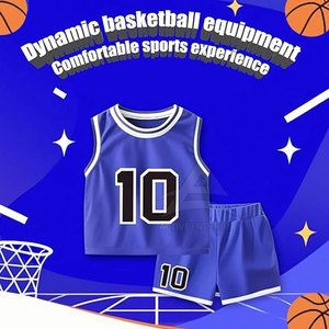 Uniforme de basket-ball pour enfants en tissu extensible confortable, coutures durables, idéal pour l'entraînement quotidien et les matchs - Product Image 5