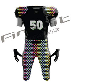 Haute professionnel unisexe jeunesse Fitness maillots de Football américain respirant Polyester uniformes de sport manches courtes grande taille - Product Image 5