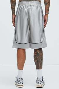 Logotipo personalizado OEM entrenamiento poliéster 5 pulgadas entrepierna anime fitness sudor unisex deportes baloncesto hombres gimnasio malla pantalones cortos con bolsillo - Product Image 4