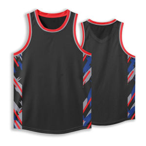 Camiseta de baloncesto hecha a medida, uniforme deportivo de baloncesto de secado rápido cosido de alta calidad barato, nuevo diseño - Product Image 2