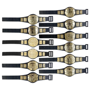 Ceintures de championnat de lutte pour figurines d'action Mini ceintures de titre compatibles WWE AEW Wrestling Toys 6 pouces Wrestlers Heavyweight - Product Image 3