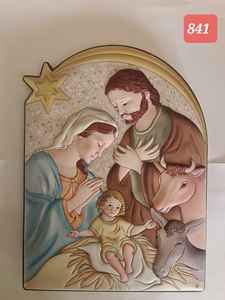 Religiosos chapados en plata icono de la Tierra Santa/Sagrada Familia - Product Image 3