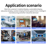 Moniteur industriel de 50 pouces tout en un système de position ordinateur intégré moniteur Ded moniteur d'écran sans espace d'air