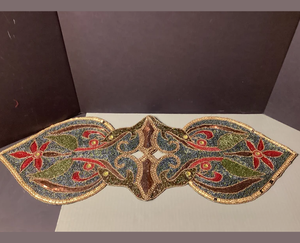 Chemin de table perlé à la mode avec motifs floraux brodés pour table à manger de mariage ou décor de fête coureurs faits à la main - Product Image 3