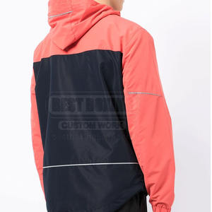 Chaqueta cortavientos con cremallera informal para hombre, chaqueta cortavientos ligera con logotipo personalizado, chaqueta de invierno - Product Image 4