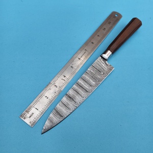 Cuchillo de chef de acero de Damasco hecho a mano con mango de madera, cuchillo japonés de cocina afilado, cuchillo de precio barato de último diseño, novedad - Product Image 2