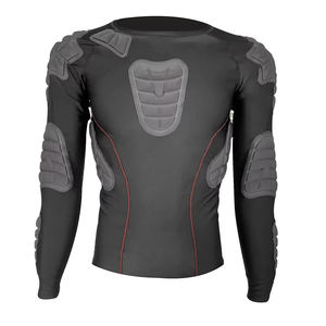 <b>Mens</b> Athletic Training <b>padded</b> <b>shirt</b> Breathable Compression Chest Protection Sports Performance Wear Wholesale - Product Image 1