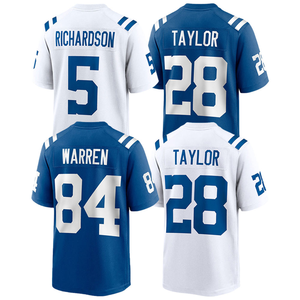 Camiseta de Fútbol Americano 2025 Cosida para Hombre, Jonathan Taylor, Anthony Richardson, Tyler Warren, Tallas S-3XL - Product Image 1