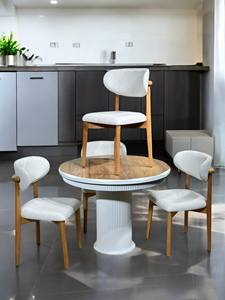 Table à manger arrondie Gloss Max avec finition élégante, construction durable et design moderne pour une utilisation élégante et pratique - Product Image 3