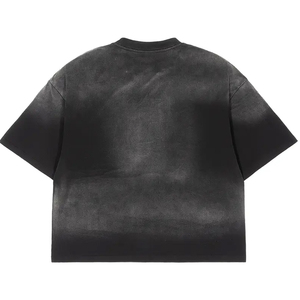 เสื้อยืดคอตตอนทรงโอเวอร์ไซส์สไตล์วินเทจ ซักนุ่มพิเศษ หนานุ่ม พรีเมียม สำหรับสตรีทแวร์ แบบดรอปไหล่ ยูนิเซ็กส์  รับผลิตตามแบบ OEM - Product Image 2