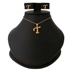 Set de Medallones Alfabéticos para Mujer - Dorado - Product Image 1