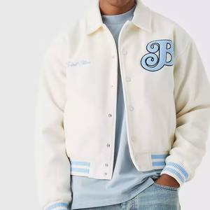 Veste universitaire personnalisée pour hommes patchs de broderie en chenille revers produit fini bouton de couverture disponible chaque conception de couleur - Product Image 3