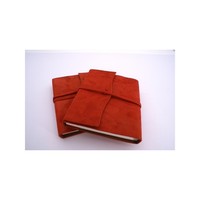 Cuaderno de Cuero Vintage con Hojas Sueltas Recargables, Papel de Algodón Hecho a Mano, 100% Cosido a Mano, Diario de Viaje