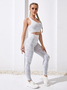 2025 nueva llegada conjuntos de Yoga de 2 piezas mujeres Activewear Sujetador deportivo y conjuntos de mallas de compresión - Product Image 2
