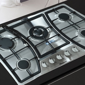 Fornello a Gas Shorbull in Acciaio Inox a 5 Fuochi, Design Durevole e Alte Prestazioni - Product Image 1