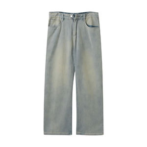 Jeans amples personnalisés de qualité supérieure, délavés à l'acide, style baggy, à jambes larges, déchirés au laser, pour hommes - Product Image 4