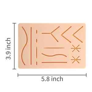 แผ่นเย็บสำหรับแพทย์และนักเรียนสัตวแพทย์แผ่นรองทนทาน3ชั้นพร้อมชุดเครื่องมือเย็บแผล - Product Image 3