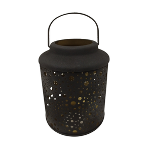 Lanterne indienne faite à la main en fer noir mat décoration d'Halloween bougeoir bougeoir lanterne en gros en vrac - Product Image 2