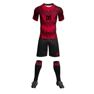 Maillots de football unisexes personnalisés avec logo, uniformes de football, chemises, hauts, respirants, légers, manches courtes, 100% polyester, en solde - Product Image 1