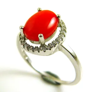 Coral Ring For Woman'S Jewelry