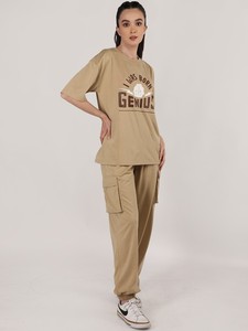 Automne hiver athlétique Jogging costume confortable tenue décontracté en plein air course sweat veste Fitness femmes survêtement col rond - Product Image 4