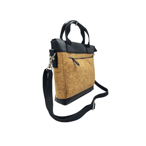 Eco Friendly Cork And Leather <b>Laptop</b> <b>Bag</b> With Detachable <b>Shoulder</b> Strap Multifunctional Natural Cork Briefcase For Men & Women - Product Image 3
