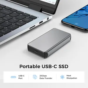 Klein Formaat Aluminium Behuizing Ultra High-Speed 2500 Mb/s 1T Draagbare Ssd Externe Harde Schijf Voor iPhone Laptop Mobiele Telefoon