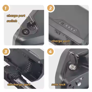 폴리 5 Ebike 배터리 팩 36v 48v 52v 전기 자전거 리튬 이온 배터리 팩 500W 750W 1000W Bafang 모터 키트 - Product Image 6