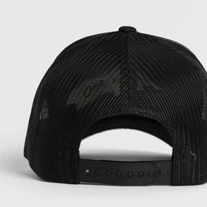Gorra Trucker Negra de Camuflaje GA con Logotipo Serigrafiado y Patrón Bordado Personalizado, Tejido de Malla Formal para Uso Profesional - Product Image 4