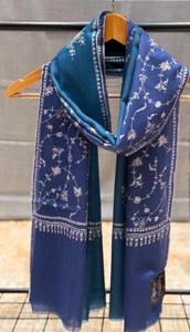 ผ้าคลุมไหลแคชเมียร์ งานปักมือโซซนี ทอแบบดั้งเดิม ผ้าพัชมีนาโพลีเอสเตอร์ ระบายอากาศได้ดี ทันสมัย เหมาะสำหรับใส่ในฤดูหนาว ของขวัญสำหรับสุภาพสตรี - Product Image 3