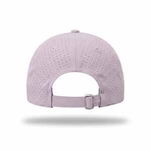 Casquette de baseball perforée unisexe violet clair à 5 panneaux, respirante, vente en gros, logo personnalisé, haute qualité, OEM ODM, faible MOQ - Product Image 4
