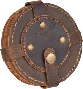 Posavasos de diseño único Posavasos de cuero en relieve con el mejor patrón Diseño de moda Accesorios de cocina y Mesa - Product Image 4