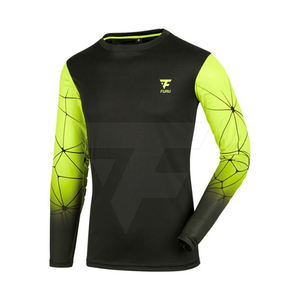 Maillot de Gardien de But Personnalisé en Gros, Manches Longues Rembourrées, Col en V, 100% Polyester, Séchage Rapide, Écologique, Respirant, pour Gardien de But de Football - Product Image 5