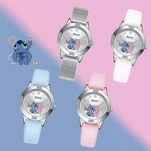 Disney Stitch <b>Leather</b> <b>Bracelet</b> Watch Water-Resistant Montre - Product Image 6