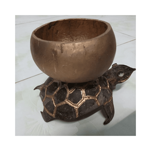 Coconut shell animal decorative art piece, material: polished shell; use: boutique <b>shelf</b> decor; origin: Vietnam artisan - Product Image 5