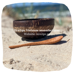 ชามกะลาร้อนสำหรับเทียนเวียดนามพร้อมโลโก้เลเซอร์ฟรีสำหรับใช้ทำโดยเวียดนาม Eco2go - Product Image 4