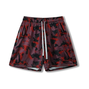 Mesh Men's Casual Shorts Wholesale Customization Design Logo Sublimated High Quality Sportswear Polyester/Cotton Elastic Waist - Product Image 2