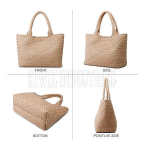 Sac élégant avec deux poignées suspendues pour un usage quotidien Sac à main en cuir véritable personnalisé pour dames - Product Image 6