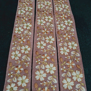 Encaje bordado floral colorido - Product Image 1