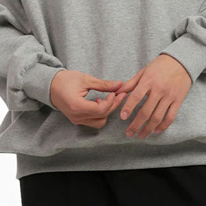 Sudadera Casual Básica de Gran Tamaño con Hombros Caídos para Hombre con Mangas Completas / Diseño de Logotipo Personalizado, Diseño de Cuello Redondo 2026 - Product Image 3