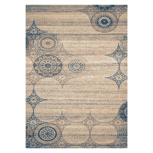 Alfombra de Chenilla Lavable a Máquina con Estampado Digital Oriental Tradicional en Terracota Dorado, Antideslizante, Modelo LXDP-0895 de RUGS DEPOT, Venta al Por Mayor - Product Image 1